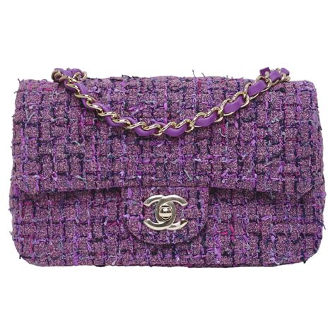 chanel purple bad|purple Chanel flap bag.